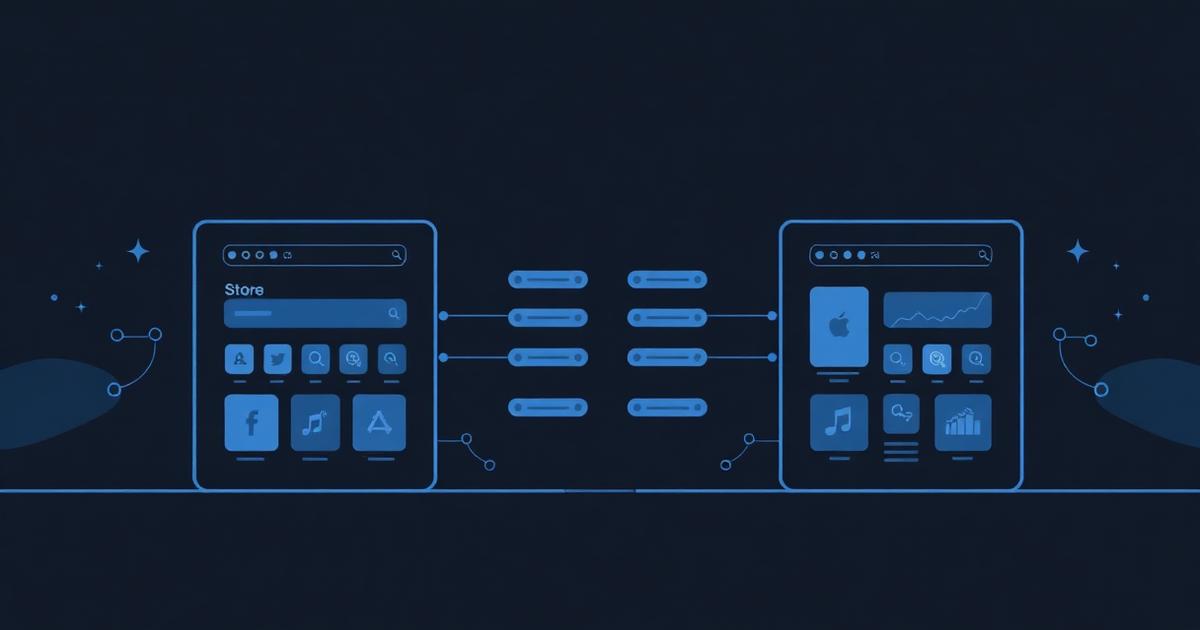 Autocomplétion cross-store : App Store et Google Play en parallèle